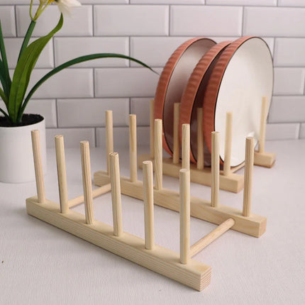 Multi-Functional Wooden Dish Drying Rack