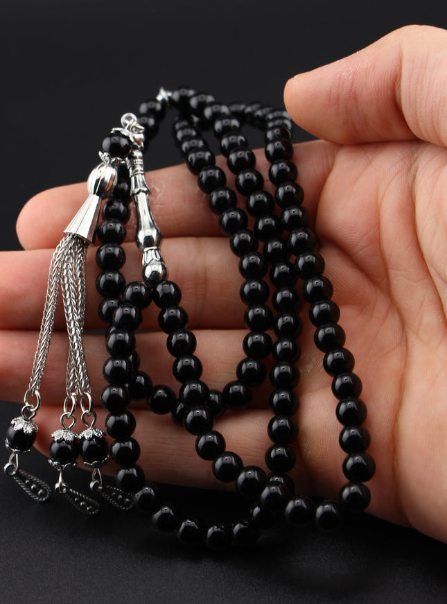 Onyx Tasbih – 99 Beads (6mm)
