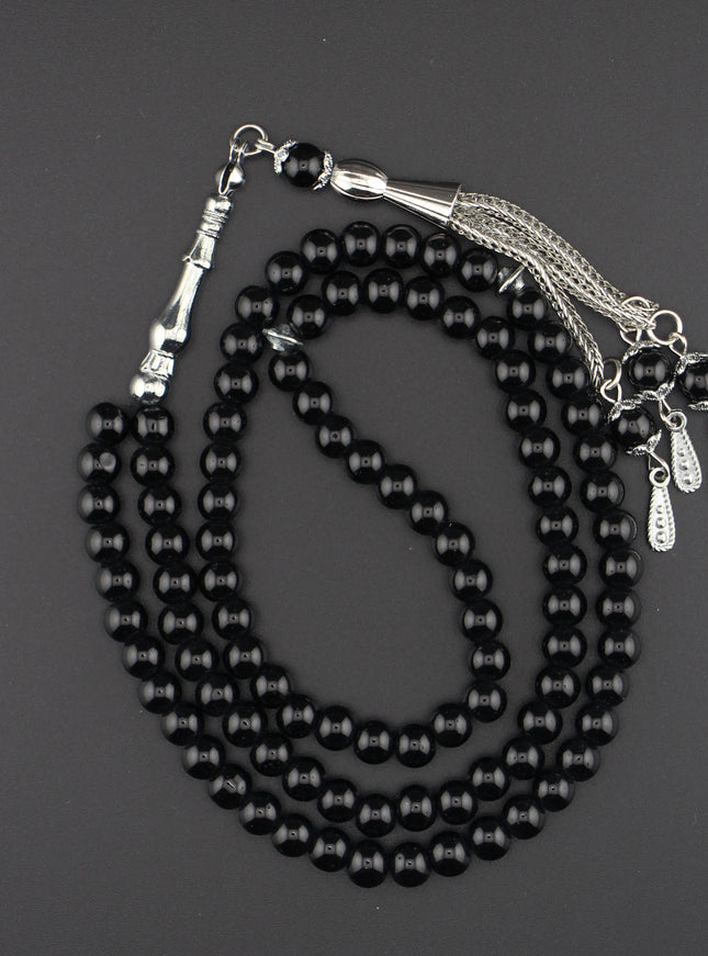 Onyx Tasbih – 99 Beads (6mm)