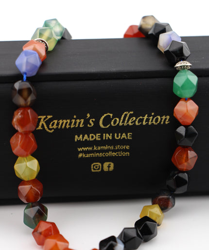 Multicolor Agate Tasbih