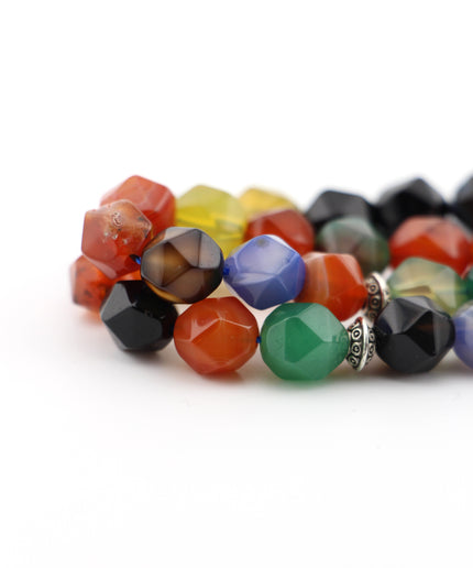 Multicolor Agate Tasbih