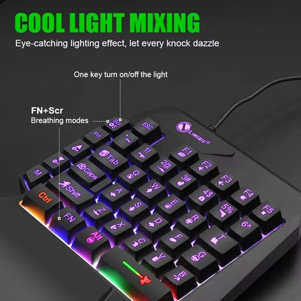 35-Key One-Handed Gaming Keyboard