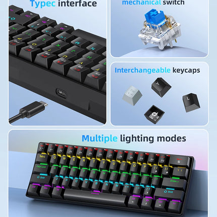 APAYADO K61 Mechanical Gaming Keyboard