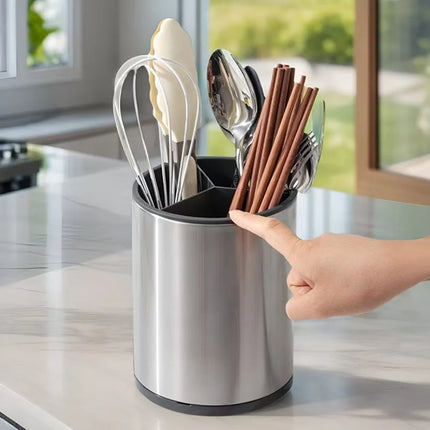 Stainless Steel Cutlery Holder - Kitchen Organizer