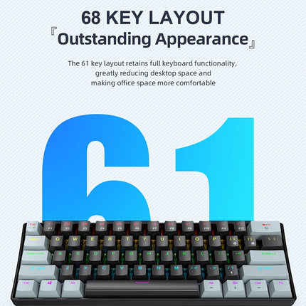 APAYADO K61 Mechanical Gaming Keyboard