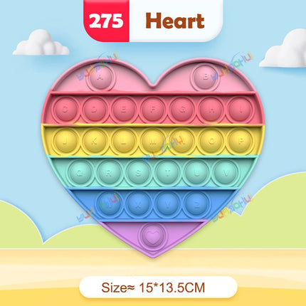 Rainbow Pop Push Bubble Fidget Toy