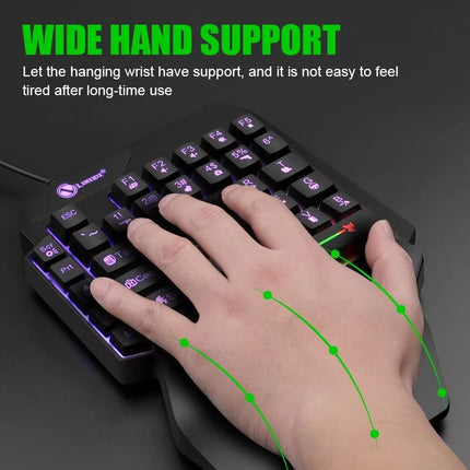 35-Key One-Handed Gaming Keyboard