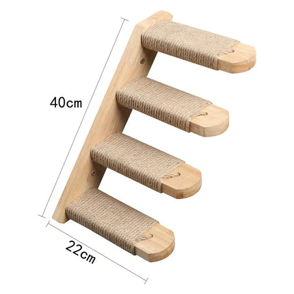 Wall Mounted Climbing Shelves With Ropes