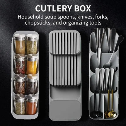 Kitchen Drawer Cutlery Storage Tray