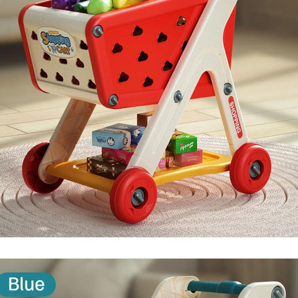 Shopping Cart Toy - Kids Play Kitchen Set