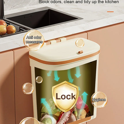 Wall Mounted Kitchen Trash Can - 8.5L/12L