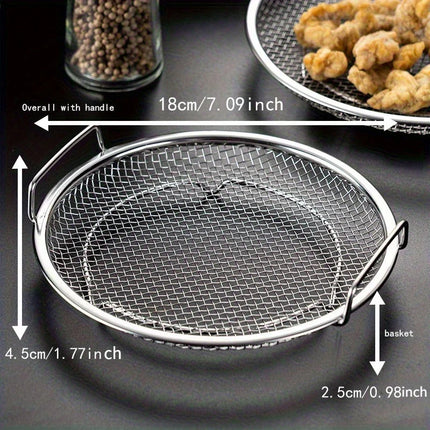Stainless Steel Filter Tray - Round Mesh Basket