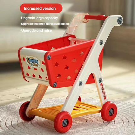 Shopping Cart Toy - Kids Play Kitchen Set