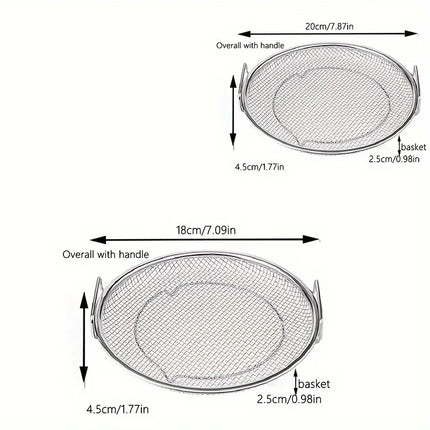 Stainless Steel Filter Tray - Round Mesh Basket