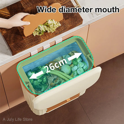 Wall Mounted Kitchen Trash Can - 8.5L/12L