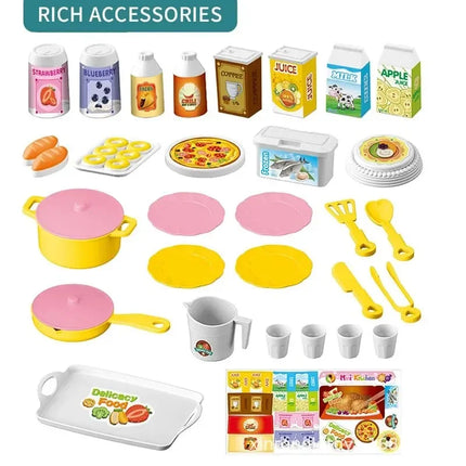 Mini Kitchen Play Set - DIY Cooking Toy