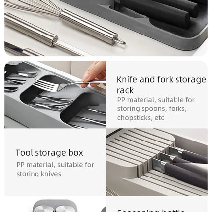 Kitchen Drawer Cutlery Storage Tray
