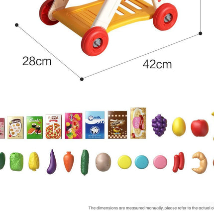 Shopping Cart Toy - Kids Play Kitchen Set