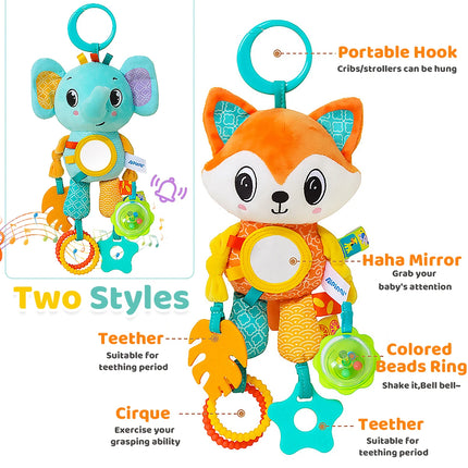 Soft Hanging Sensory Toy - Crinkle & Teether