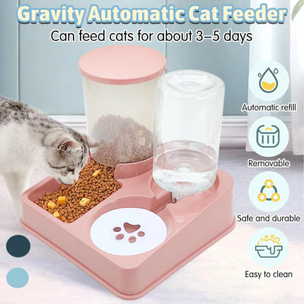 Automatic Cat Feeder Water Dispenser
