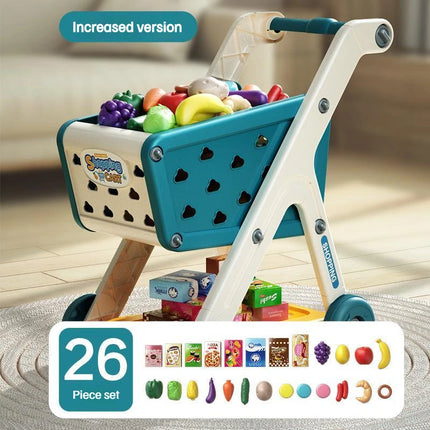Shopping Cart Toy - Kids Play Kitchen Set