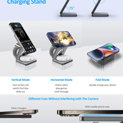 3 in 1 Foldable Wireless Charger