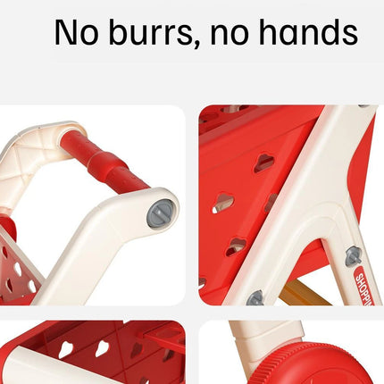 Shopping Cart Toy - Kids Play Kitchen Set