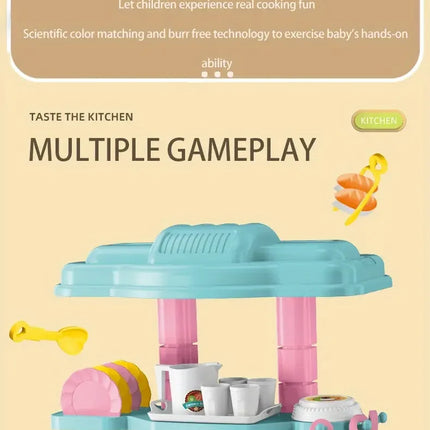 Mini Kitchen Play Set - DIY Cooking Toy