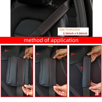 PU Leather Car Seat Belt Shoulder Cover