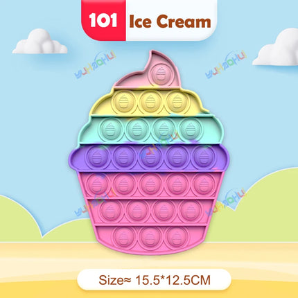 Rainbow Pop Push Bubble Fidget Toy