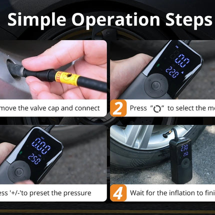 CARSUN Portable Tire Inflator - Digital Air Compressor