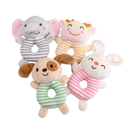 Baby Rattle Toys - Cartoon Animal Plush