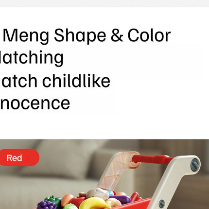 Shopping Cart Toy - Kids Play Kitchen Set