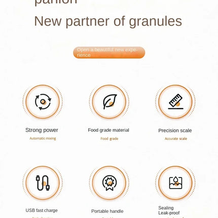 Portable Electric Protein Shaker Bottle