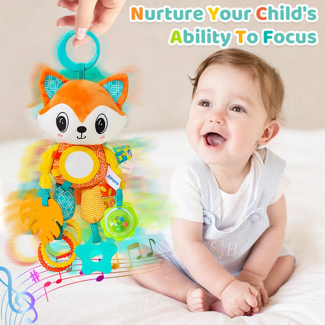 Soft Hanging Sensory Toy - Crinkle & Teether