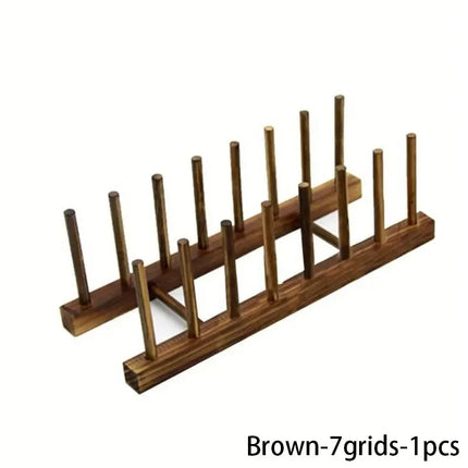 Multi-Functional Wooden Dish Drying Rack