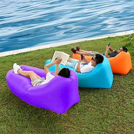 DIZETION Inflatable Air Sofa - Portable Camping Chair
