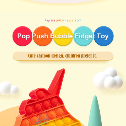 Rainbow Pop Push Bubble Fidget Toy