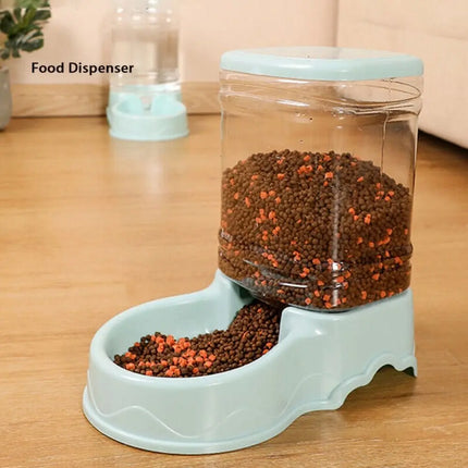 Pet Water Fountain And Food Dispenser