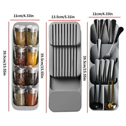 Kitchen Drawer Cutlery Storage Tray