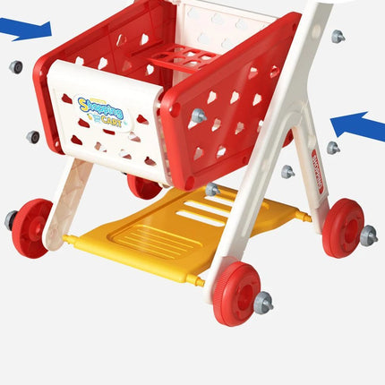 Shopping Cart Toy - Kids Play Kitchen Set