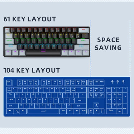 APAYADO K61 Mechanical Gaming Keyboard