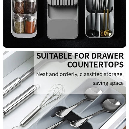 Kitchen Drawer Cutlery Storage Tray