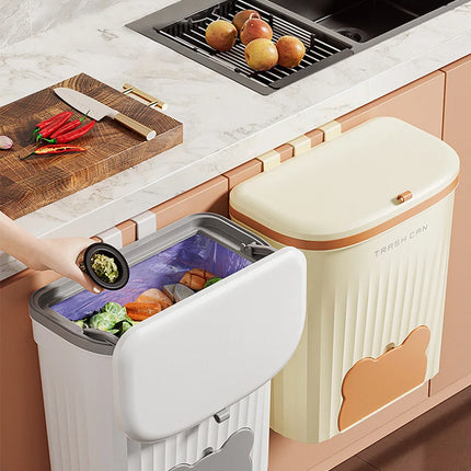 Wall Mounted Kitchen Trash Can - 8.5L/12L