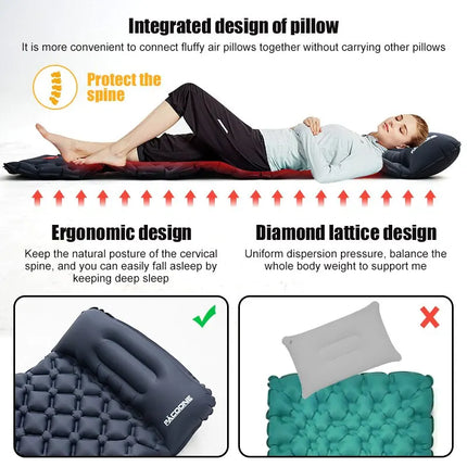 Ultralight Camping Air Mattress with Built-in Pump