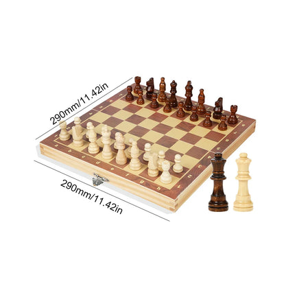 29x29cm 3-in-1 Chess Set - Foldable Board