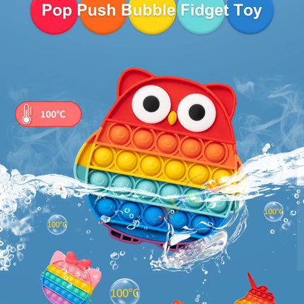 Rainbow Pop Push Bubble Fidget Toy