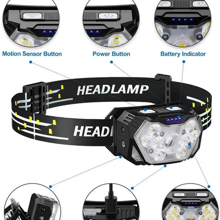 9 LED Headlamp