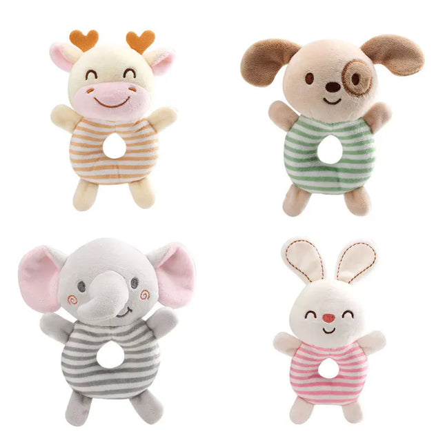 Baby Rattle Toys - Cartoon Animal Plush
