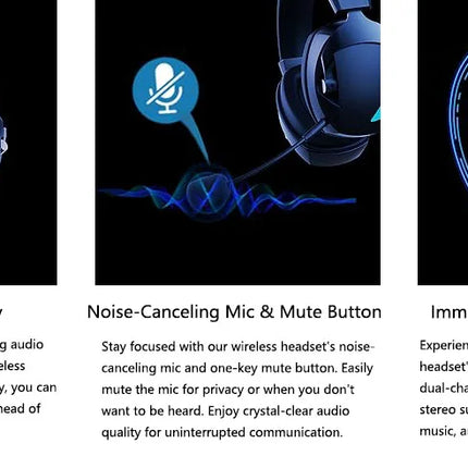Wireless Noise Cancelling Gaming Headset